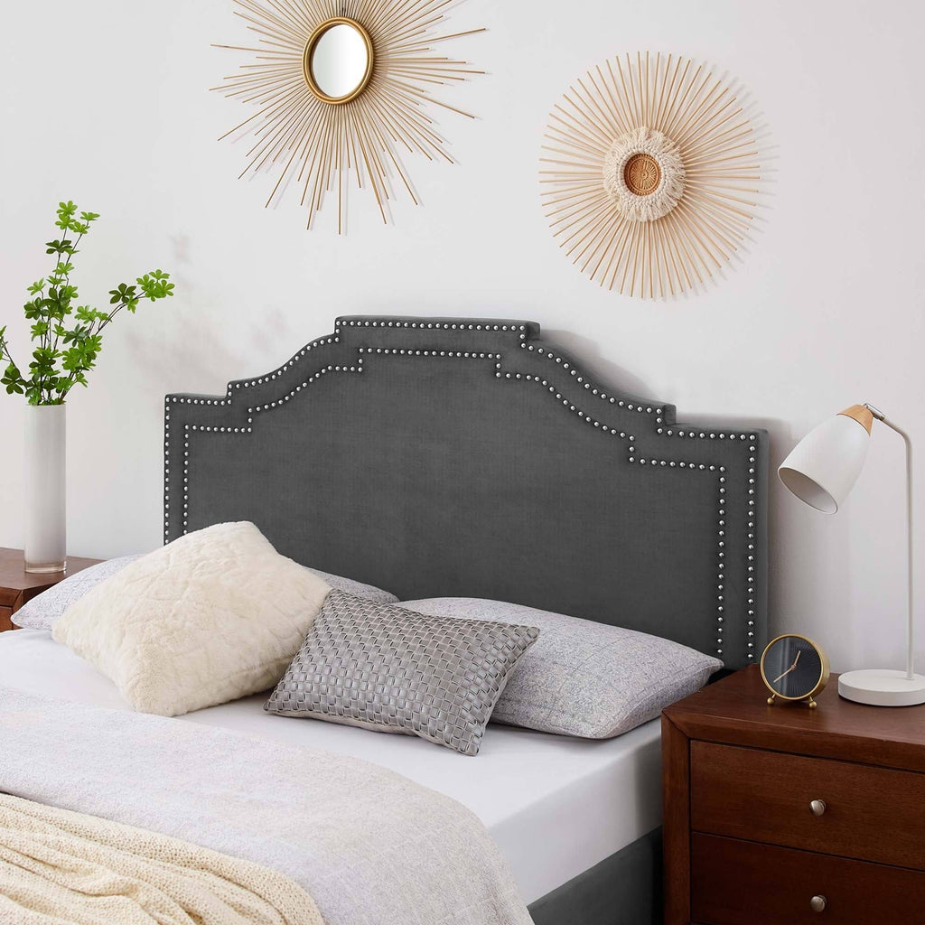 King California King Velvet Headboard G55124