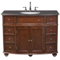 45 in. W x 22 in. D Bath Vanity in Sequoia with Granite Vanity Top in Black P14745