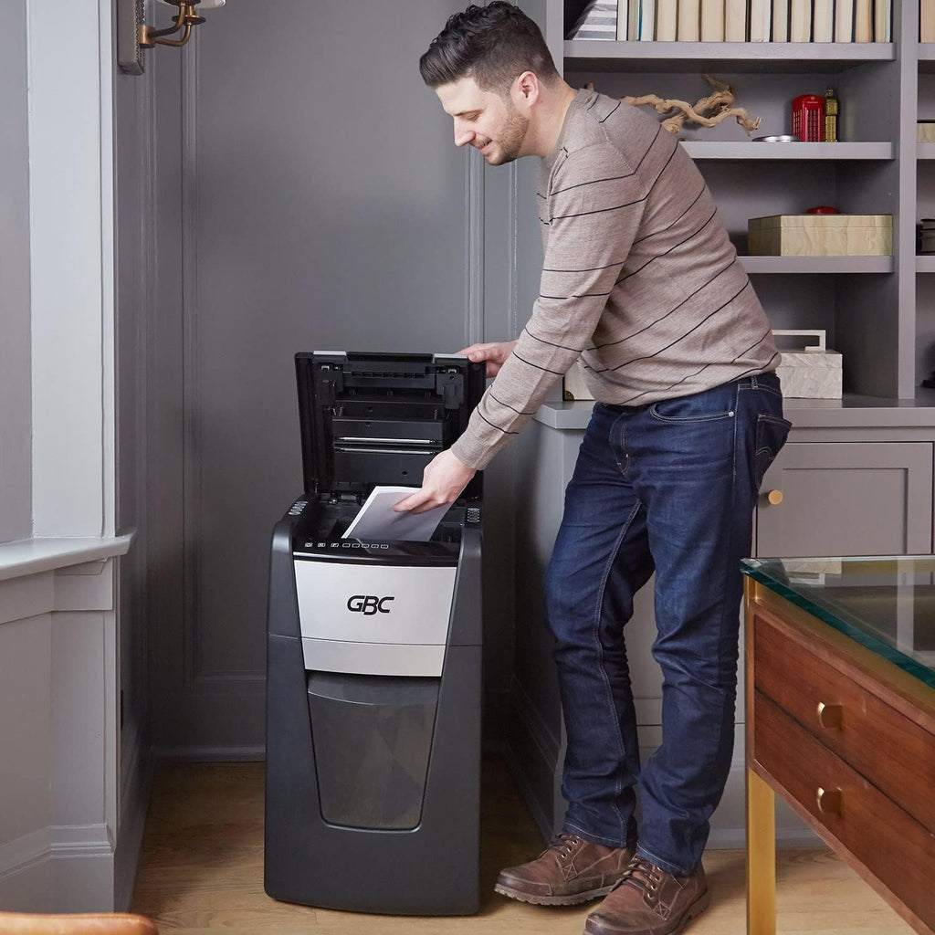 Auto Feed 300 Sheet Capacity Micro-Cut Paper Shredder A480921