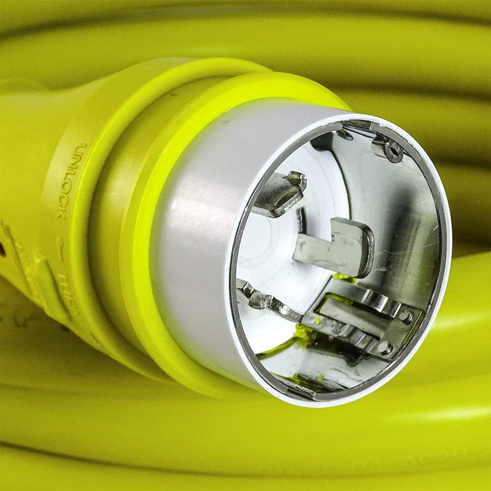 25FT 50 Amp NEMA SS2-50P to SS2-50R Shore Power Cord Extension C957738