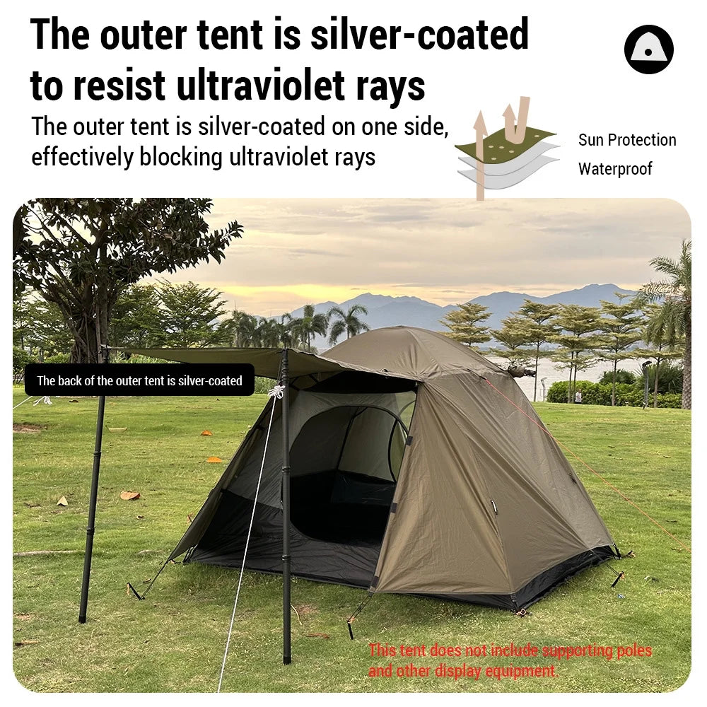 Double Layers Waterproof Windproof Tent for Two People B184