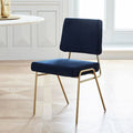 Rainstorm Blue Painted Stripe Dining Chair D303
