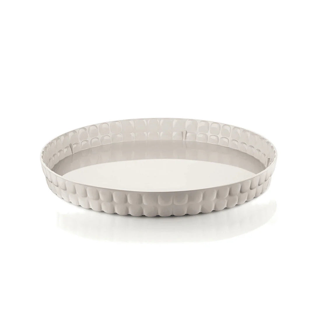 Round tray Taupe A93310