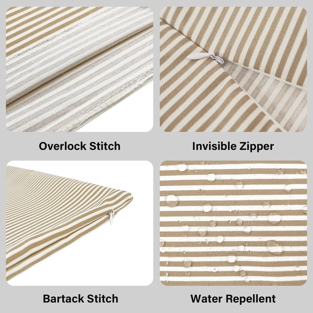 Beige Stripe Outdoor Slipcovers C3520