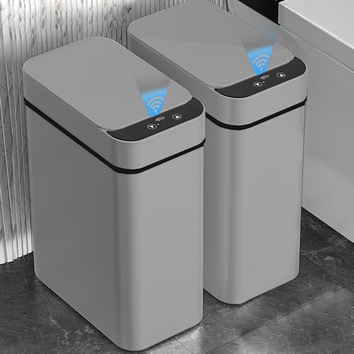 2.5 Gallon Touchless Sensor Bathroom Trash Can W650