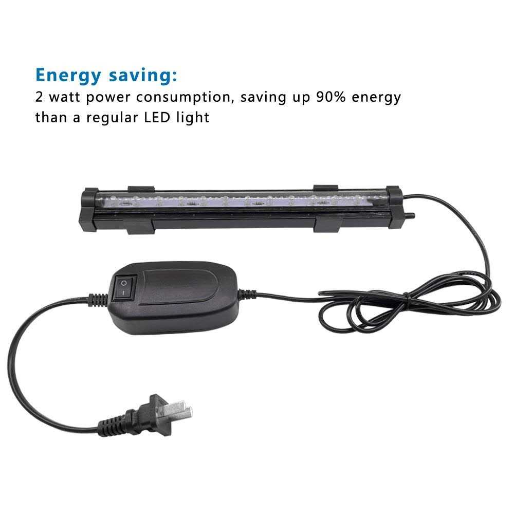2 Watt Aquarium Air Stone with Color Changing Led Light Pump Z294303