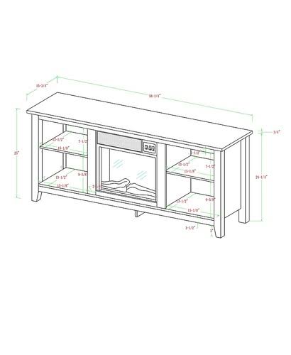 TV Console with Electric Fireplace W277