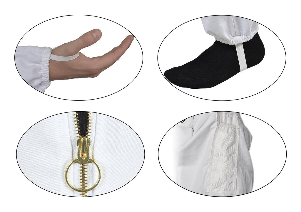 Polycotton Beekeeping Suit with Square Veil (Small) D5382