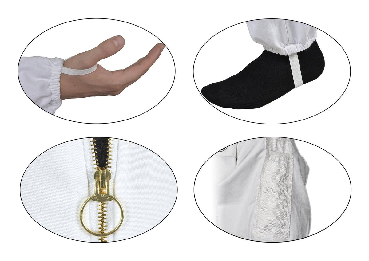 Polycotton Beekeeping Suit with Square Veil (Small) D5382
