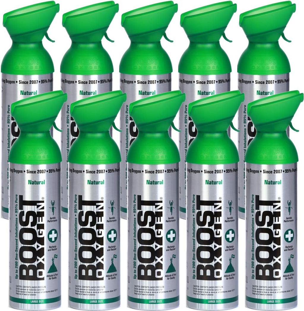 10 Liter Canister Natural 10-Pack Supplemental Oxygen D115