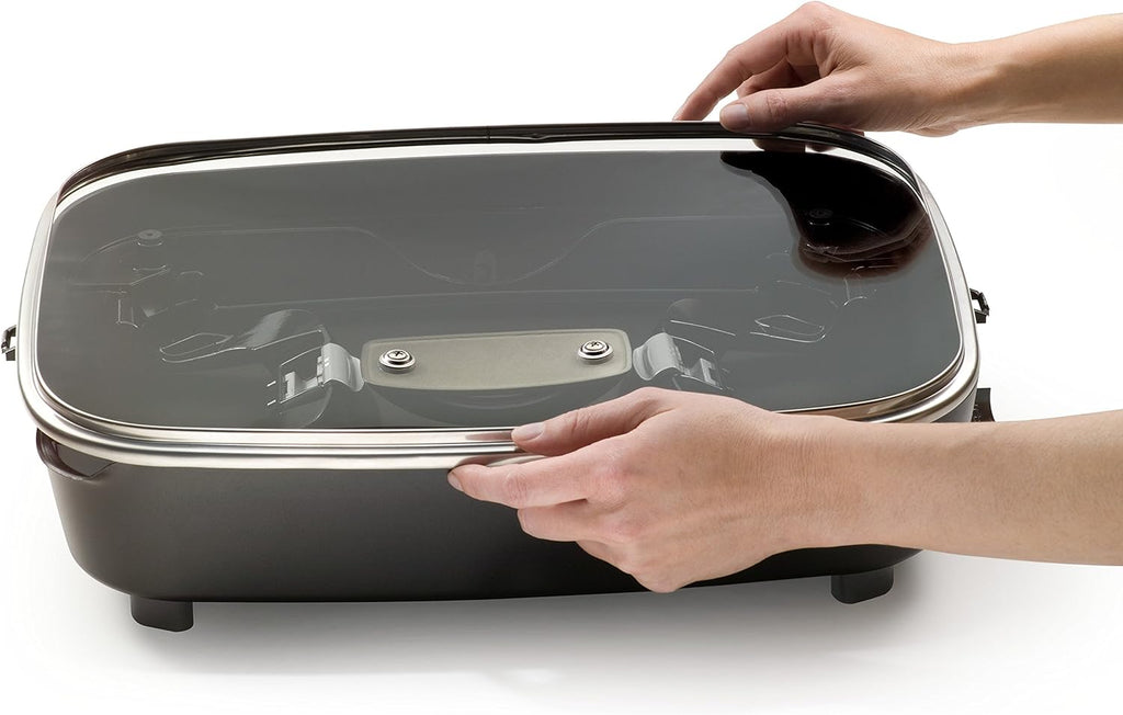 16-inch Black Electric Foldaway Skillet X5218