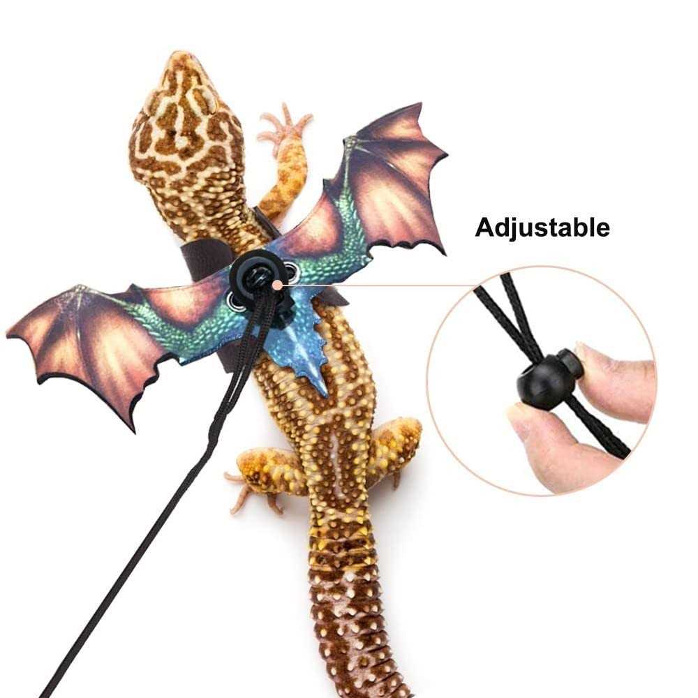 Adjustable Portable Reptile Leash with Wings E650555