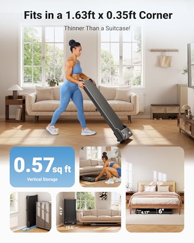 Walking Pad Treadmill Under Desk with Remote Control LED Display N2361