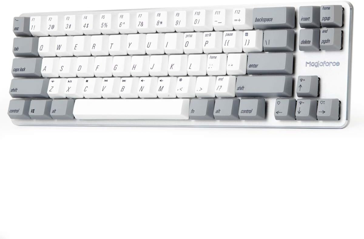 68 Keys Wired Mechanical Keyboard with Gateron Brown Switch PBT Keycaps J911