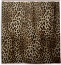 Animal Tiger Print Waterproof Polyester Shower Curtain Set with Hooks, 66 X 72 Inches C342543