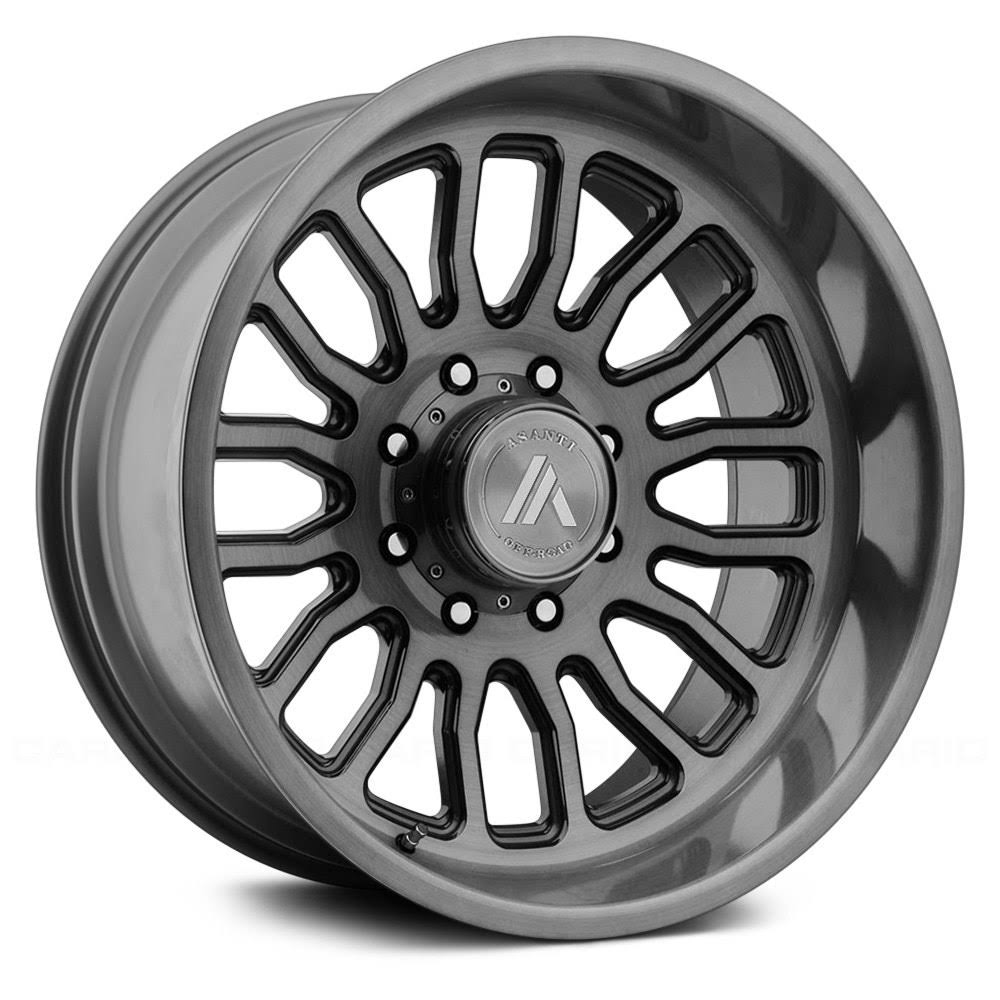 22x10 5x5x127 -12mm Titanium-Brushed Off-Road Wheel N190
