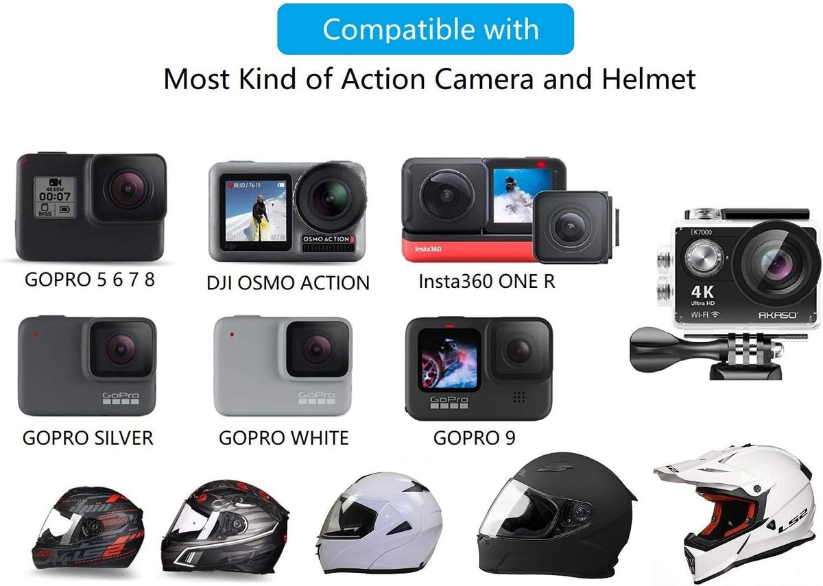 Motorcycle Helmet Chin Strap Mount for GoPro Hero Action Camera E885