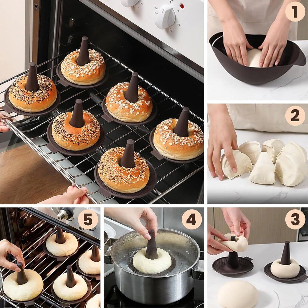 6 Pcs Silicone Donut Mold for Baking S6331