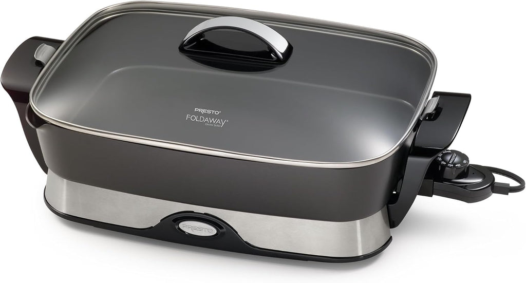 16-inch Black Electric Foldaway Skillet X5218