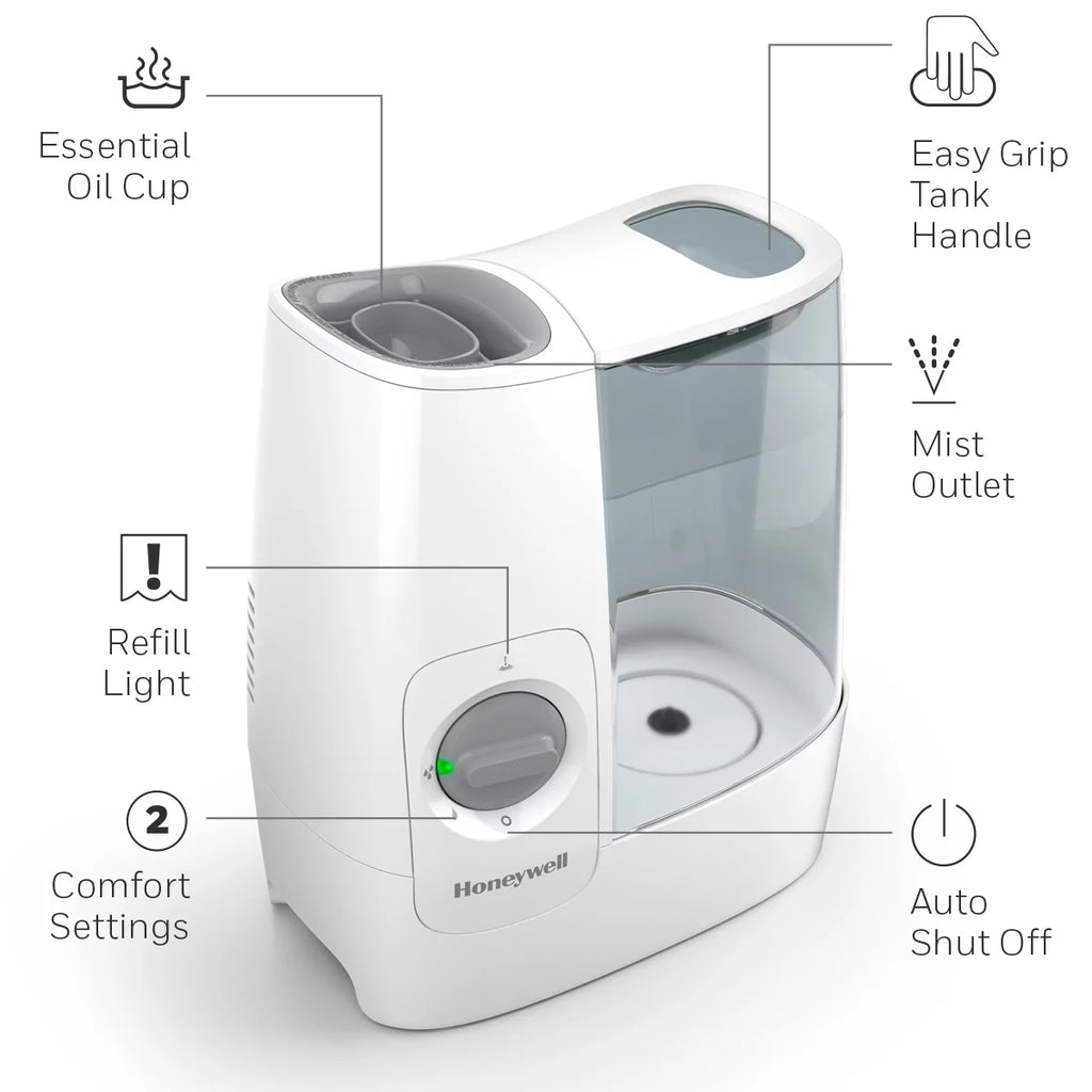 White 1 Gallon Warm Mist Humidifier A13260