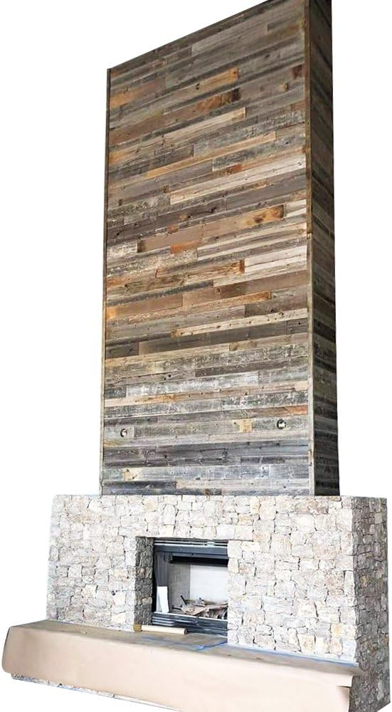 Whitewash Weathered Wood Planks for Walls X7637