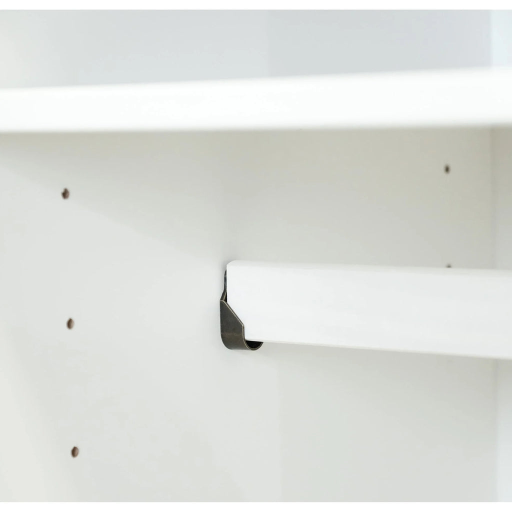 100% Solid Wood 4-Door Wardrobe Armoire White P3965