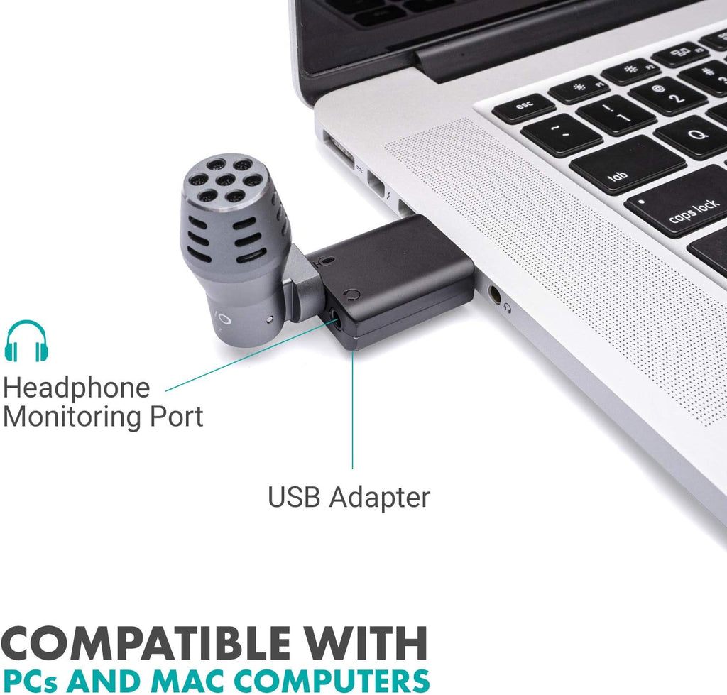 Mini Omnidirectional USB Computer Microphone with USB Adapter Q573