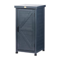 Outdoor Storage Cabinet with Metal Tabletop & Shelves U29771