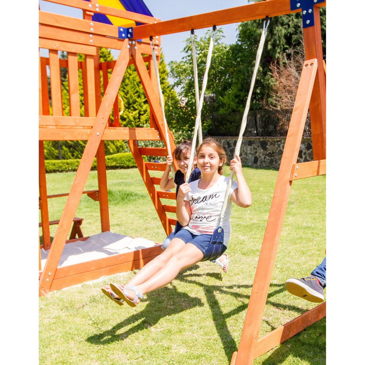 Wooden Swing Set B7086