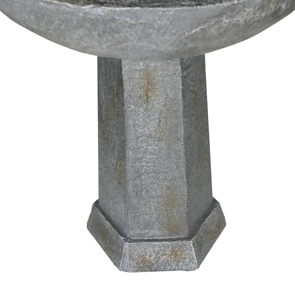 3 Tier Freestanding Waterfall Fountain with Bird Bath X90204