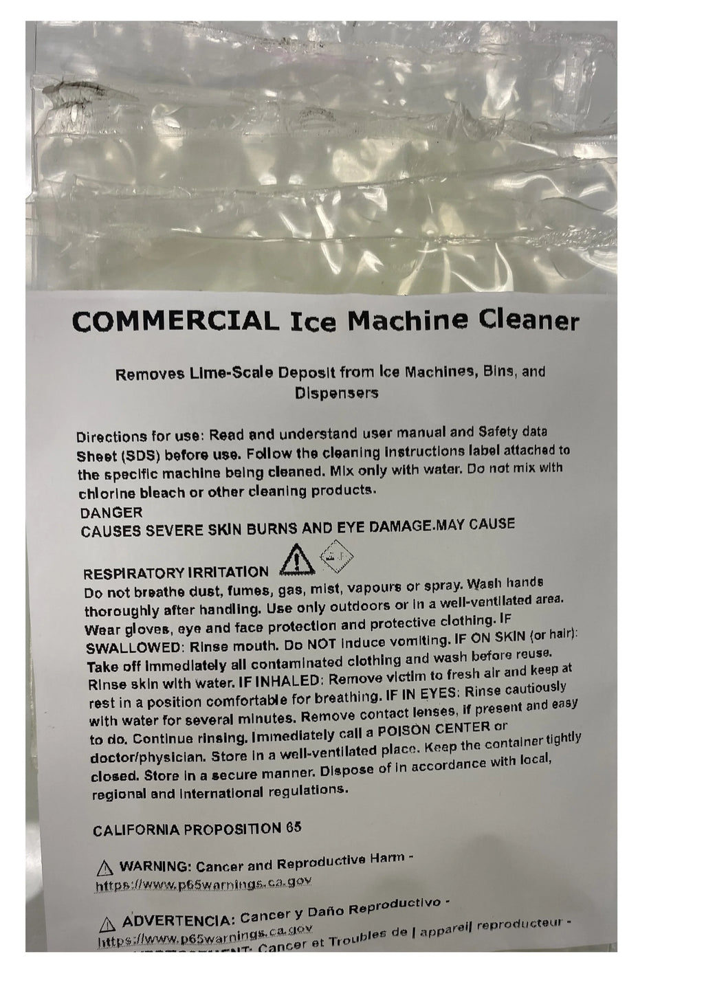Ice Machine Cleaner K537538