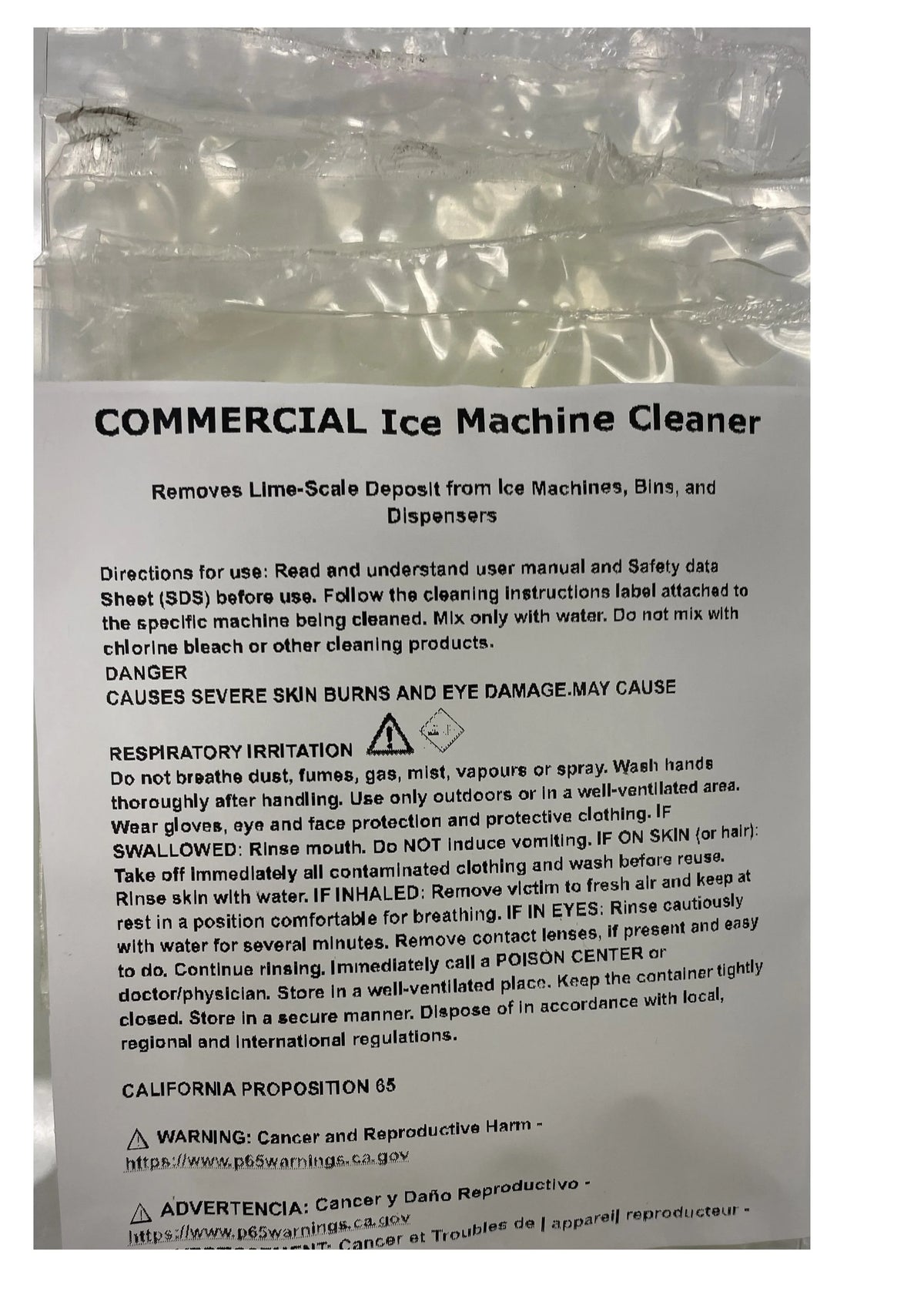 Ice Machine Cleaner K537538