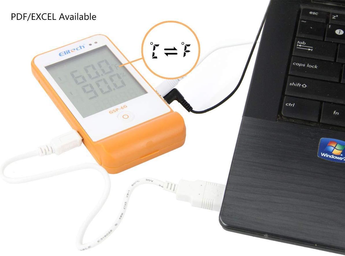 Digital Temperature Humidity Data Logger Pack of 2 L2061