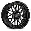 Gloss Black Wheel with Gold Rivets L94059