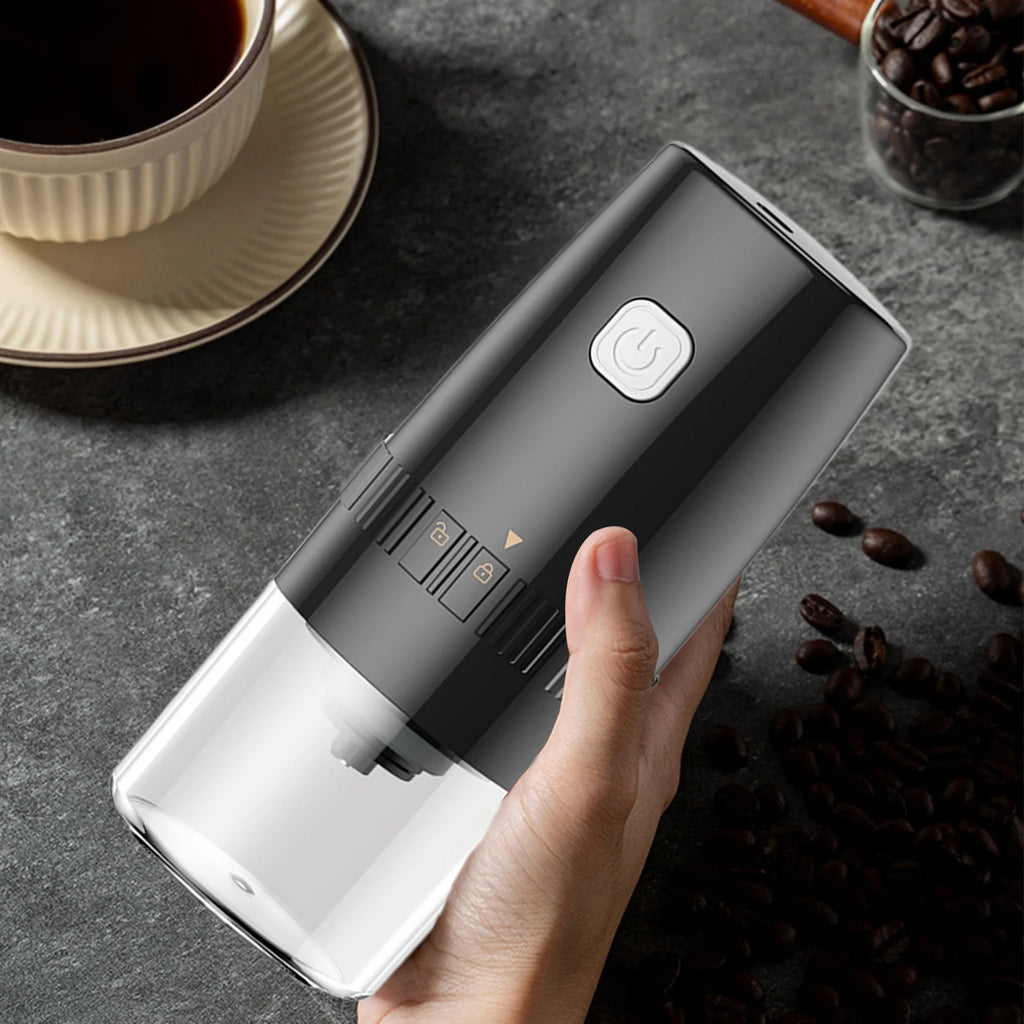 Black Cordless Electric Burr Coffee Grinder X2206