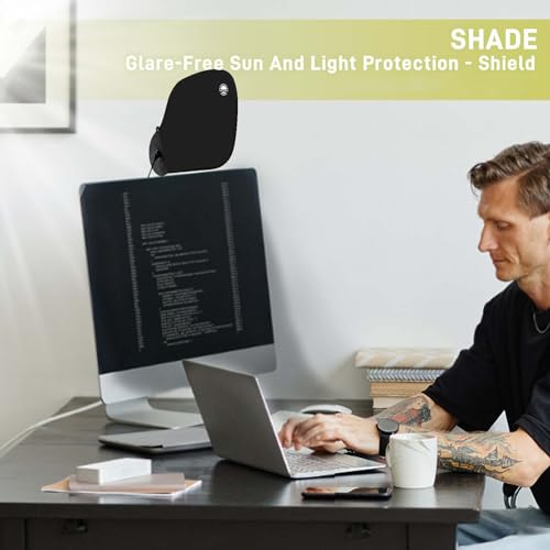 Black Adjustable Office Cubicle Shade P322