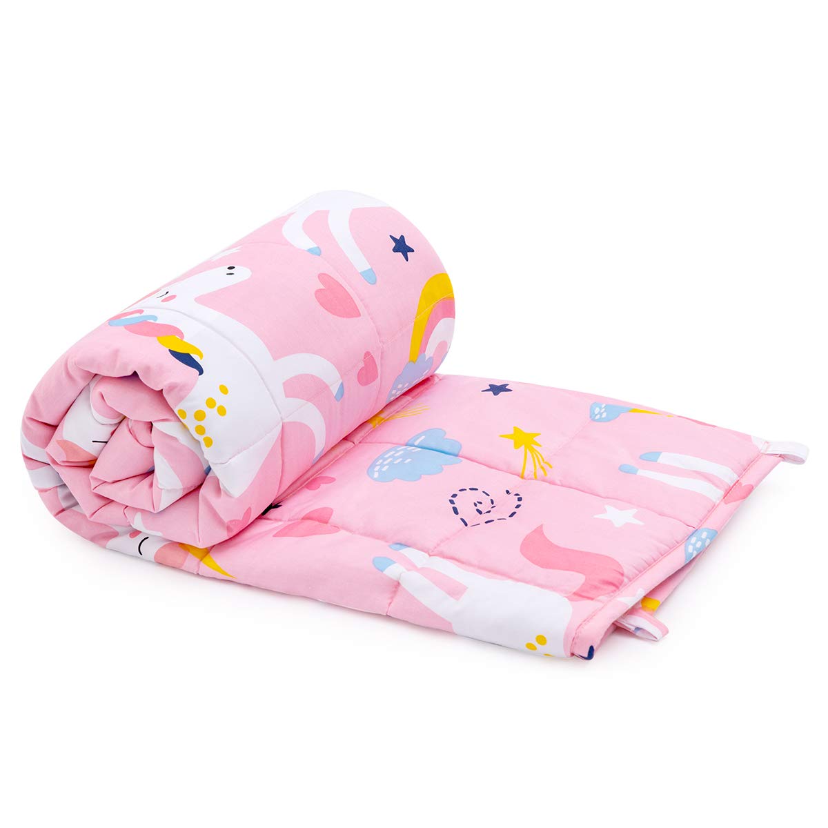 Pink Unicorn 100% Natural Cotton Weighted Blanket R96749