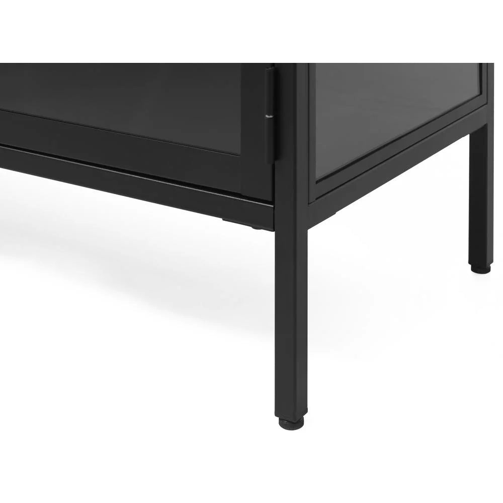 Metal & Glass 75" Cabinet A388