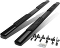 5 Inches Oval Tubing Side Step Nerf Bar Running Board Stainless Steel Black Powdercoated V528844