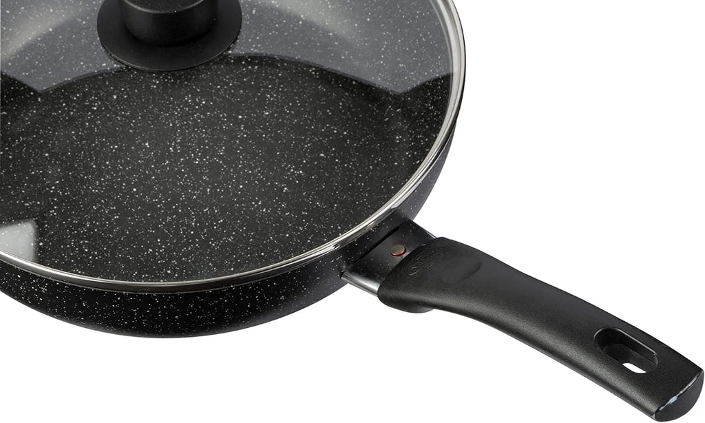 28 cm Non-Stick Aluminium Braising Pan with Lid P65030