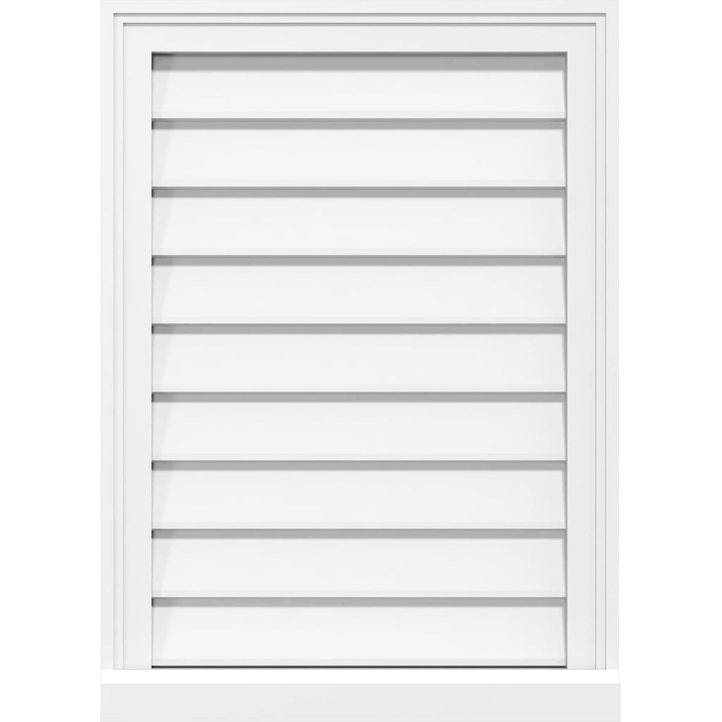 PVC Gable Vent with Brickmould S18850