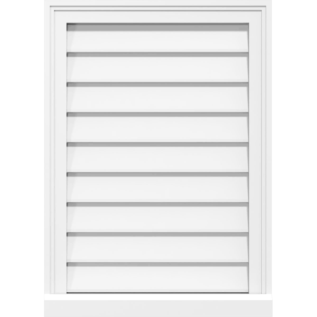 PVC Gable Vent with Brickmould S18850