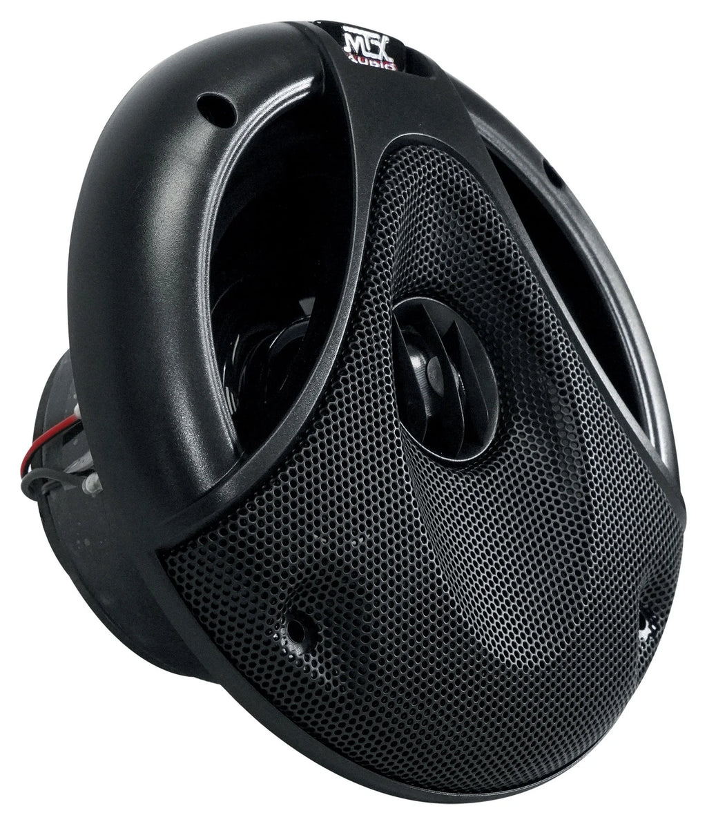 Dual 6.5" 150 Watt Silver Marine Boat Wakeboard Tower Speakers N324834