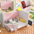 Full Size Wood Murphy Bed with Storage Shelves L615341