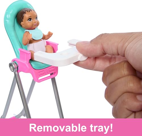Barbie Skipper Doll & Playset with Accessories, Color-Change Toy H3337