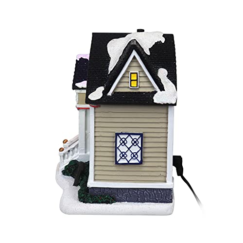 Lighted Musical Snow Village Collectible Building Houses R2202