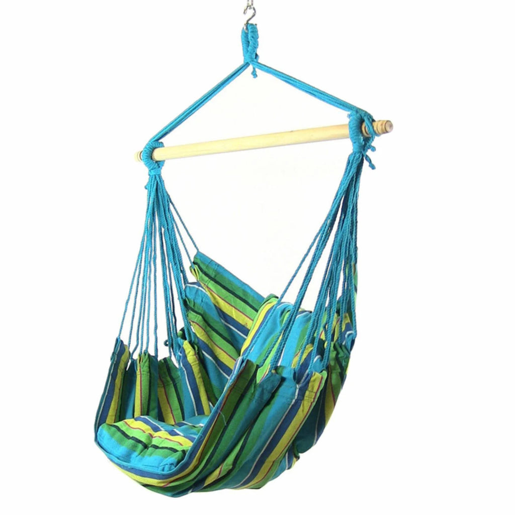 Hanging Hammock Swing with Two Cushions Set of 2 S3664