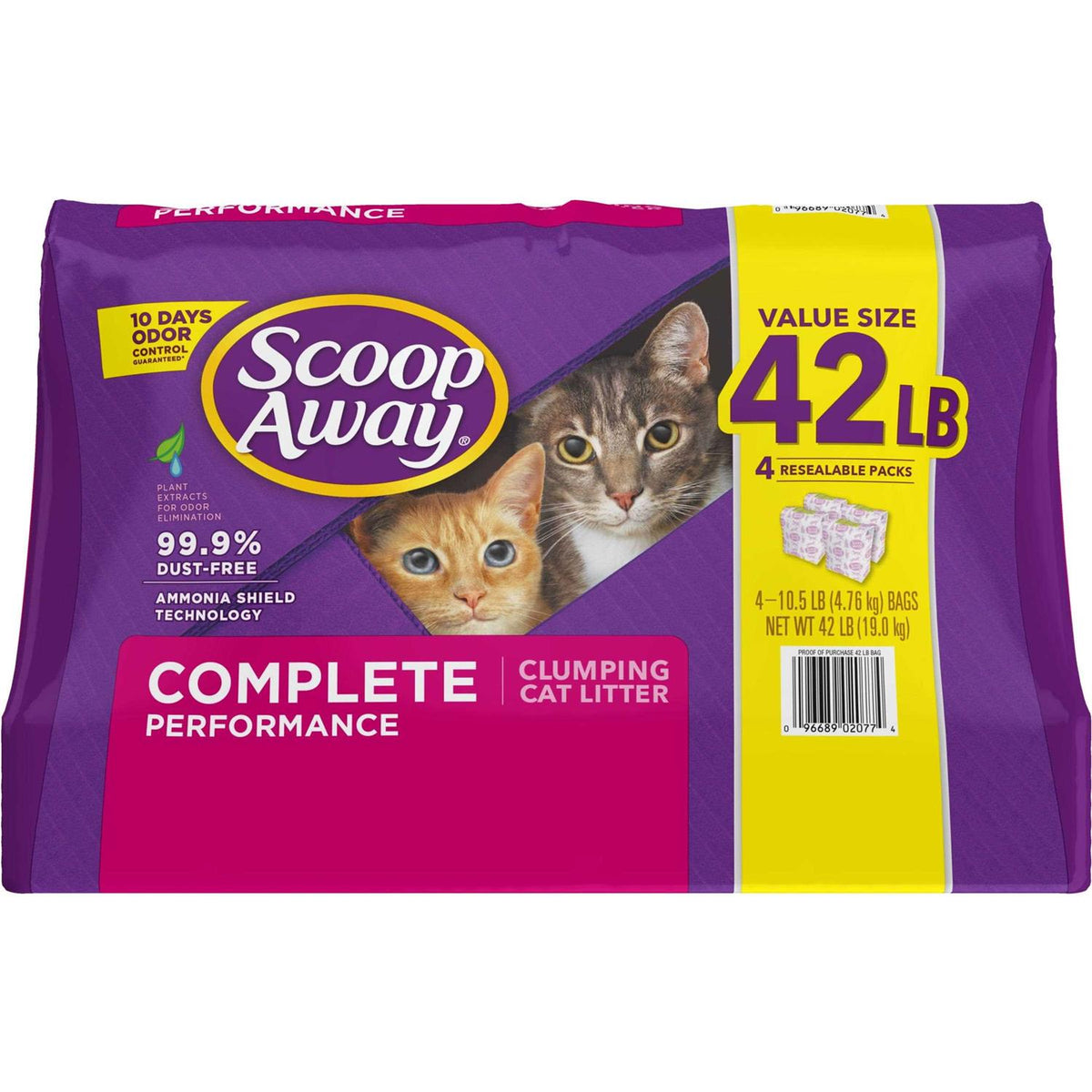 10.5-lb bag pack of 4 Clumping Clay Cat Litter Y17345