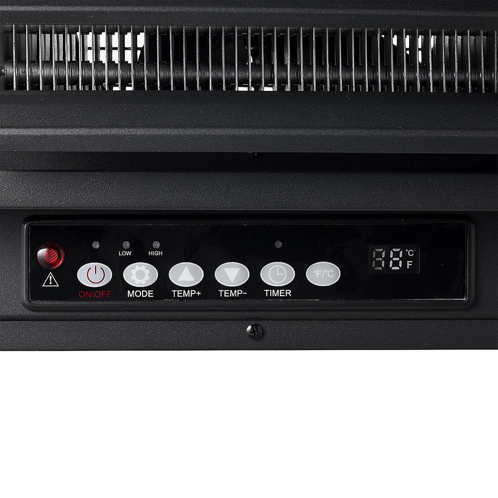 Black 7500w 240V Hard Wired Digital Ceiling Mount Electric Garage Heater with Remote K9592