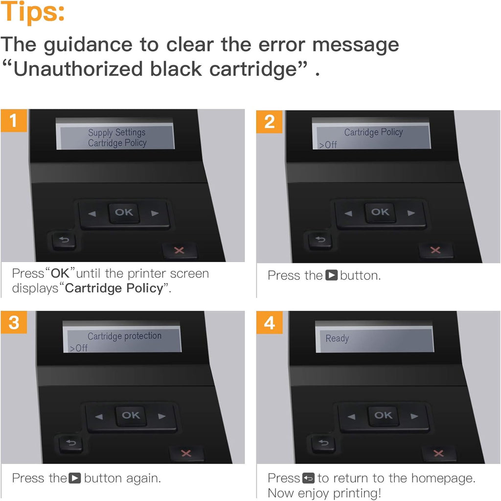Black 4 Pack Compatible Toner Cartridge X108